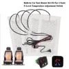 Bilsätet täcker Universal Build -In Heater Kit 12V Kolfibervärmekuddar 5 nivåer Dual Control Heated Switch System för 2