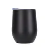 Egg Cup Eggshell Cup Double Pot Belly Water Cup 12oz Thermos Cup 304 Rostfritt stål Vinglas med logotyp