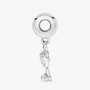 STETOSCOPE SERCE Dangle Charm Pandoras 925 Sterling Srebrny luksusowy urok zestaw Bransoletka Making Charms Designer Naszyjnik Oryginalny pudełko Najwyższa jakość hurtowa