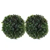 Flores decorativas artificial topiária bolas de buxo esferas de grama verde para quintal varanda jardim restaurante dia dos namorados casamento