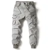 Men's Pants 2024 Fashion Spring Mens Tactical Cargo Pants Mens Jogger Military Casual Cotton Pants Hip Hop Ribbon Mens Military Trousers 38 J240328