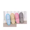 النعال التي يمكن التخلص منها 8styles el Spa Home Guest Shoes Anti-slip Cotton Linen مريح ناعم ناعم لمرة واحدة