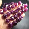 Dekorativa figurer 5st Natural Purple Mormor Crystal Heart Crafts Carving Decor Moonstone Polished Spication Healing Gift Reiki