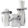 Vases Modern Ceramic Bow Vase Gift Ribbon Home Decoration Accessories Beautiful For Decor Parties And Christmas