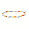 Cavigliere Bohemian Colorf Bead Fiore Daisy Cavigliera per le donne Spiaggia Hip Hop Corea Bel seme fatto a mano Bracciale alla caviglia Gioielli piede Goccia D Otazm