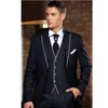 Smoking de casamento do noivo cinza formal masculino lg terno jaqueta calças colete conjunto de 3 peças roupa personalizada XS-5XL q169 #