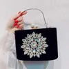 Abendtasche, Cheongsam-Tasche, Diamant-Abendessen-Tasche, Abendkleid, Handtasche, Flanell, Sonnenblume, weiblich