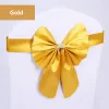 SASHES 10st/50st Redo Made Spandex Chnot Knut Sashes Home Party Hotel Event Wedding Decoration Elastic Chair Bow Ribbon Bands Bands