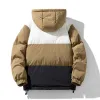 UeTeey 2024 Winterjack Men Hooded Parkas Down Cott Dikke warme jas casual parka vrouwen fi los streetwear jassen 120r#