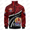 Polinezya Tahiti Marka Fi Sonbahar Renkli 3D Tüm Baskılı Erkek Sweatshirt Unisex Zip Külver Günlük Ceket Kers 62IP#