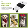 Dog Apparel Dress Cloth Panda Costume Small Sweater Jacket With Hat Pet Clothes Hoodies Christmas Sweaters