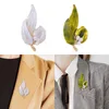 Броши-листья, брошь на свадьбу, юбилей, модный декор, подарок, женский лацкан для галстука, классические рубашки, профессиональный костюм, смокинг