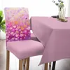 Housses de chaise printemps chrysanthème peinture à l'huile fleurs ensemble de couverture cuisine extensible Spandex siège housse maison salle à manger