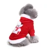 Hundkläder Bow Tie Christmas Red Creative Pet Clothes for Small Dogs Female