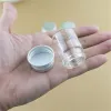 Frascos 12 piezas 30*40mm 15ml pequeña botella de vidrio tapas de aluminio tubo de ensayo frascos de vidrio viales contenedores transparentes botellas de Perfume DIY