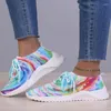 Sıradan Ayakkabı Kadınlar İçin Bahar Sonbahar Nefes Alabilir Ayakkabı Moda Karışık Renkler Sneakers Bayanlar Mesh Lace-Up 2024 ZAPATOS MUJERES