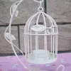 Bandlers B0KB Romantic European Wedding Bird Cage Whited Fer Candlestick Lantern Lantern Lamp Decor pour le dîner à la maison