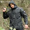 M65 Tactical Jackets Windbreaker vandring Airsoft Cam Jacket Jakt Hoodie Coat Men Army Multi-Pocket Jackets Men Clothing V3PB#