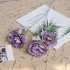 3 10st/Lot Heads Peony Silk Simulation Flower Fall Decorations For Home Wedding Arch Road Guide Artificial Flowers Wreath Lotus S