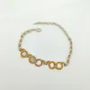 Collana pendente con ciondolo di qualità di lusso con diamanti colorati placcati in oro 18 carati con timbro e scatola PS7519A278r