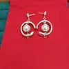 Stud Earring Popular Spanish Original Fashion 925 Silver Color White Pearl with Notch Circle Pin INORBIT Earrings UNO de 50 Jewelr219i