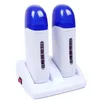 2024 NEW Electric Double Wax Heater Epilator Cartridge Wax Roller Base Roll On Waxing Refillable Hair Removal Machine Depilatory Heaterfor refillable wax roller