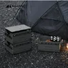 Shanqu Outdoor Storage Box Camping Open Box Aluminium Alloy Folding Tactical Box Multifunktionskombination Skivlådans tillbehör