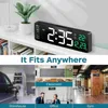 Wall Clocks Digital Clock With Temperature 3d Big Numbers Plastic Large Display For Reloj De Pared