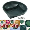 Decorative Flowers 12x Floral Foam Round Bowl Blue DIY Flower Arrangement Kit For Party Craft Decor