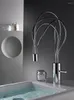 Rubinetti per lavandino del bagno Design a nido e rubinetto per acqua fredda Rubinetto per lavabo Miscelatore in ottone massiccio con finitura cromata Maniglia singola Montaggio su ponte