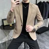 2023 marca dos homens blazers casuais outono primavera fi terno fino jaqueta masculina blazer masculino roupas vetement homme plus size 4xl g61h #