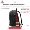 Швейцарский военный мужской рюкзак, расширяемая USB-сумка, водонепроницаемая большая емкость 80 л, туристические рюкзаки для альпинизма Mochila