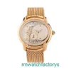 Top AP Wrist Watch 77244or.gg.1272or.01 Millennium Series 18K Rose Gold Frost Gold Opal Stone Manual Mechanical Womens Watch