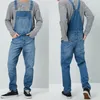 autumn New Fi Denim Jeans Hip Hop Men's Casual Oversize Overalls Vintage Trousers Men One-piece Bib Strap jeans T2GM#