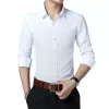 Coréen Fi Chemises pour hommes Printemps Hommes Dr Chemises Minces Hommes Casual Lg Manches Busin Mâle Vêtements Taille Asiatique 5XL 96ws #