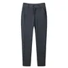 Pantaloni da uomo estate casual da uomo affari dritti dritti tubi traspiranti pantaloni con strisce elastiche di mezza età e anziane J240328