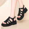 Klänningskor Kvinnor Sandaler Summer Platform Sport Outdoor High Heel Roman Casual Beach Ladies Sandalias de Mujer