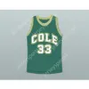 Niestandardowe dowolne nazwisko dowolna drużyna Shaquille O'Neal 33 Robert G. Cole High School Basketball Jersey Stitch szyte wszystkie zszyte rozmiar S M L XL XXL 3xl 4xl 5xl 6xl najwyższej jakości
