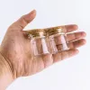 Burkar 40*37mm 25 ml glasflaskteströr korkstoppare mini kryddflaskor behållare små injektionsflaskor små flaskor glas diy burkar 12 st/parti