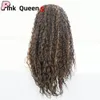 13X4 Lace Front Wig Piano couleur synthétique naturel longs cheveux bouclés crochet à la main prix usine postiche cosplay fille perruques coréen haute température fibre cheveux