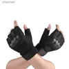 Тактические перчатки для защиты тренировок, без пальцев, для верховой езды на открытом воздухе, с половиной пальцев, для гонок, альпинизма YQ240328