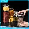 Storage Bottles Visual Fresh-keeping Box Transparent Dried Fruit Jar Stackable Wide Mouth Grain