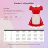Mulheres Adultos French Maid Uniform Cosplay Costumes com Apr Doll Collar Puff Sleeve Ruffle Lace Patent Leather A-Line Dr 67lr #
