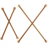 Tapeçarias hastes de bambu bandeira de madeira pólo horizontal cabide de parede tapeçaria macrame pendurado mastro varas diy bandeiras cartaz bege