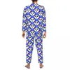 Home Kleding Panda Party Pyjama Mannelijke Kawaii Dierenprint Warme Nacht Nachtkleding Herfst 2 Stuks Casual Oversized Design Pak