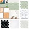 Stickers 3D Stereo Wall Stickers Selfadhesive Kitchen Backsplash Tile DIY Home Decor Hexagon Peel and Stick Wallpaper 3 Pcs or 5 Pcs