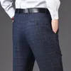 cmere plana xadrez terno calças de cintura alta preto cáqui coreia roupas dr calças para masculino formal dos homens calça 2023 engrossar o3np #