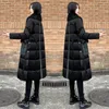 2024 Kvinnor Winter Fi LG Sleeve Down Jackets Female Päls krage LG Overcoats Ladies Thicken White Duck Down Coats Q881 20MY#