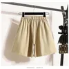 Neue 2023 Damen Frühling Sommer Plus Größe Shorts Für Frauen Große Größe Freizeit Breite Bein Shorts 3XL 4XL 5XL 6XL l1z1 #