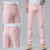 uomini alla moda bello denim jeans dritti pantaloni casual slim rosso giallo rosa colore solido partito hip hop marca dropship N0N3 #